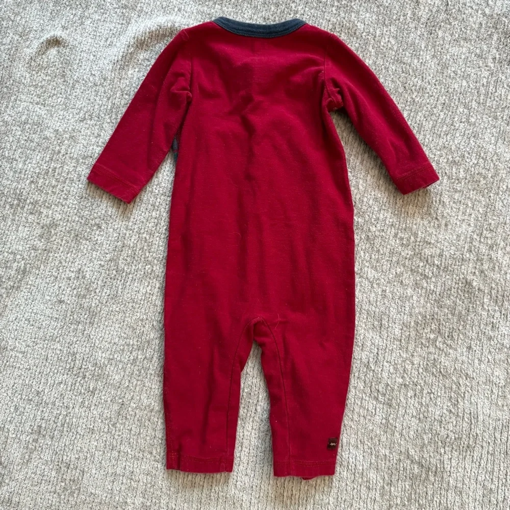 Tea Collection Baby Rompers 3–6M Lot of 2 Tiger & Stripe Cotton‎ One-Piece